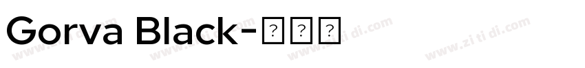 Gorva Black字体转换